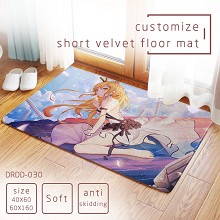 Miss Kobayashi's Dragon Maid KannaKamui short velvet floor mat ground mat