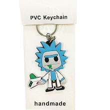 Rick and Morty two-sided key chain