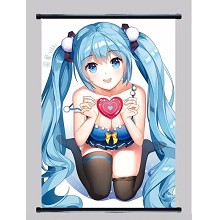 Hatsune Miku anime wall scroll