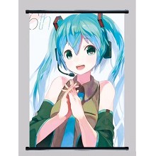 Hatsune Miku anime wall scroll