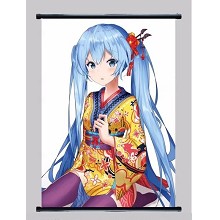 Hatsune Miku anime wall scroll