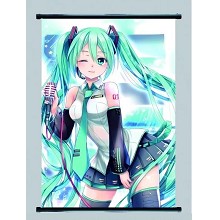 Hatsune Miku anime wall scroll