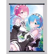 Re:Life in a different world from zero Rem anime wall scroll