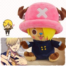 12inches One Piece Chopper cos Sanji anime plush d...