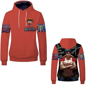 One Piece Luffy anime hoodie cloth