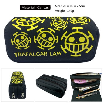 One Piece anime canvas pen bag pencil bag