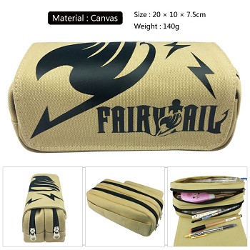 Fairy Tail anime canvas pen bag pencil bag