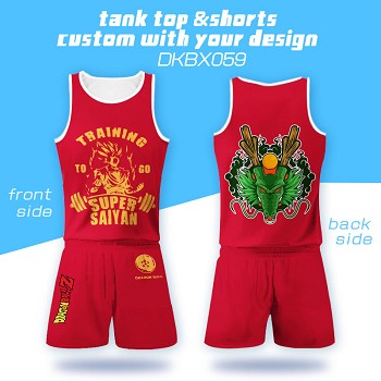 Dragon Ball anime vest+short pants a set