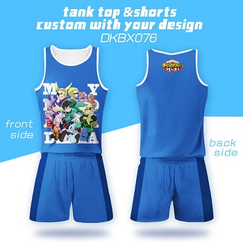 My Hero Academia anime vest+short pants a set