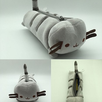 10inches Pusheen cat plush pen bag