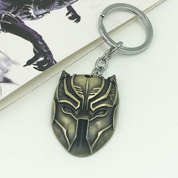 Black Panther metal key chain