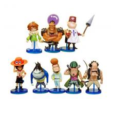 One Piece figures set(8pcs a set)