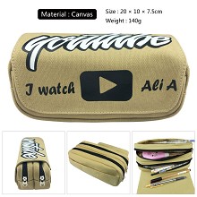 Youtube canvas pen bag pencil bag