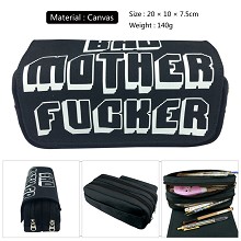 Motherfucker canvas pen bag pencil bag