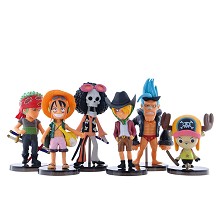 One Piece anime figures set(6pcs a set)