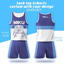 Hatsune Miku anime vest+short pants a set