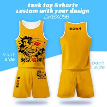 Tokyo ghoul anime vest+short pants a set