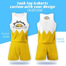 Gudetama vest+short pants a set