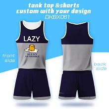 Gudetama vest+short pants a set