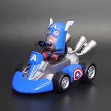 Captain America pull back car anime figure