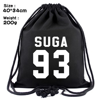 BTS drawstring backpack bag