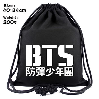 BTS drawstring backpack bag