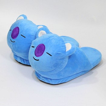 BTS plush shoes slippers a pair