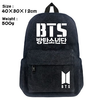 BTS canvas backpack bag