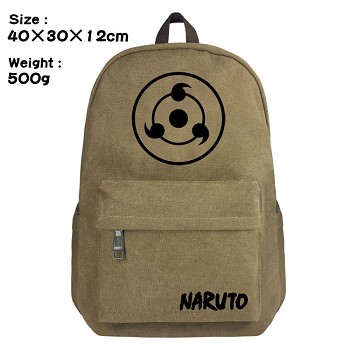 Naruto anime canvas backpack bag