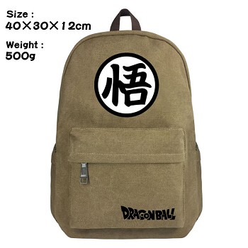 Dragon Ball anime canvas backpack bag