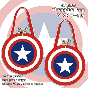 Captain America shape shopping bag shoulder bag