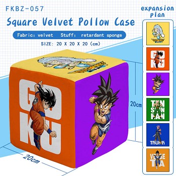 Dragon Ball anime square velvet pillow