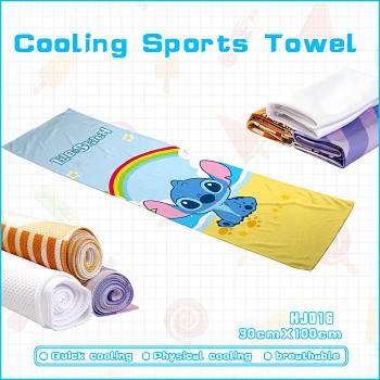 Stitch anime cooling sports towel