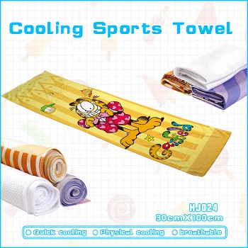 Garfield anime cooling sports towel