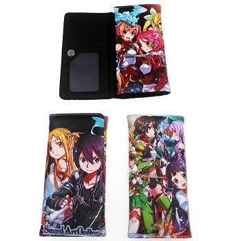 Sword Art Online anime long wallet