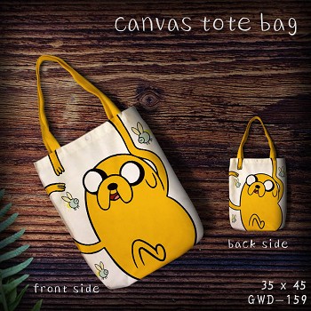 Adventure Time anime canvas tote bag shopping bag