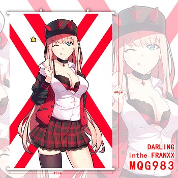 DARLING in the FRANXX anime wall scroll