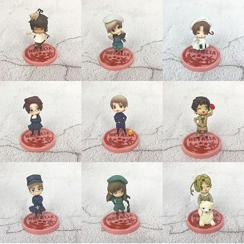 Axis Powers Hetalia anime figures set(9pcs a set)