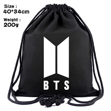 BTS drawstring backpack bag