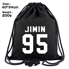 BTS drawstring backpack bag