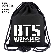 BTS drawstring backpack bag