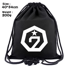 BTS drawstring backpack bag