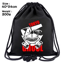 Tokyo ghoul anime drawstring backpack bag