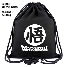 Dragon Ball anime drawstring backpack bag