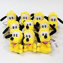 4inches Pluto plush dolls set(10pcs a set)