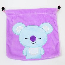 BTS plush drawing bag