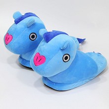 BTS plush shoes slippers a pair