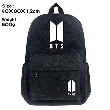 BTS canvas backpack bag