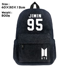 BTS canvas backpack bag