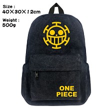 One Piece anime canvas backpack bag